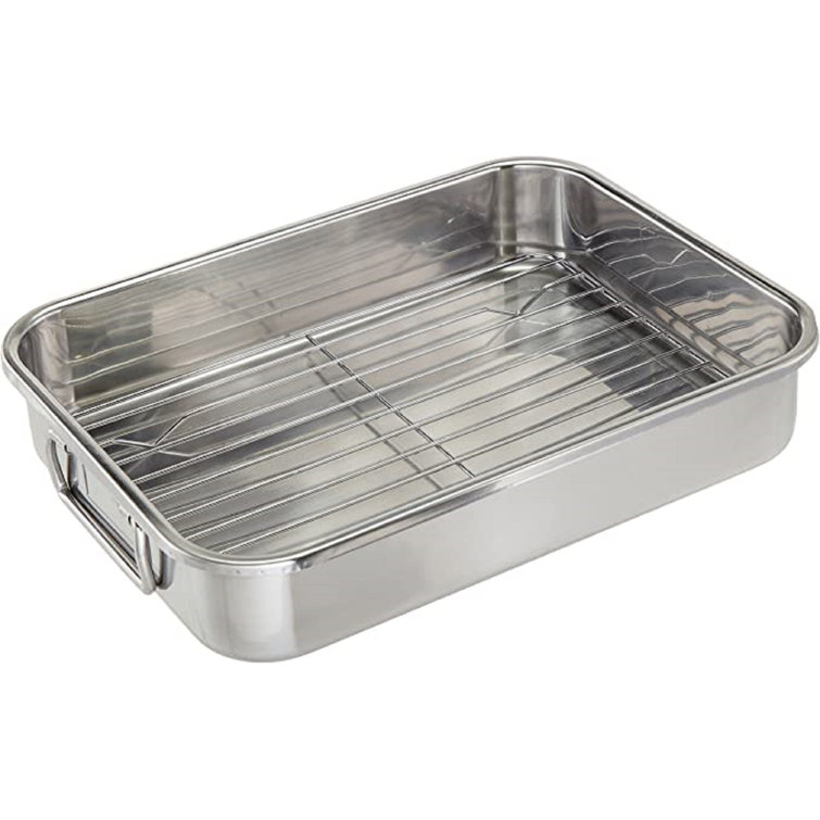 Cook Pro 12.5 in. Stainless Steel Roasting Pan & Reviews Wayfair Canada